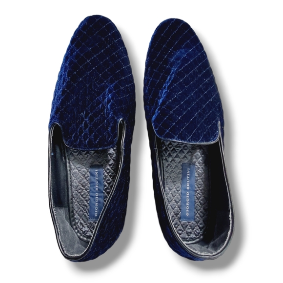 Giorgio Brutini Men's Chatwal Slip-On Loafers size 13M Navy Blue - Picture 4 of 7